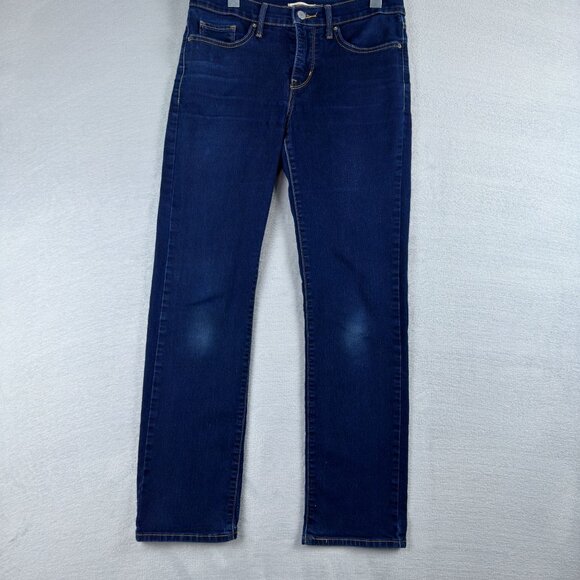 Levi Strauss & Co. 314 Shaping Straight Jeans Womens Size 28 Medium Wash Blue - Picture 1 of 11
